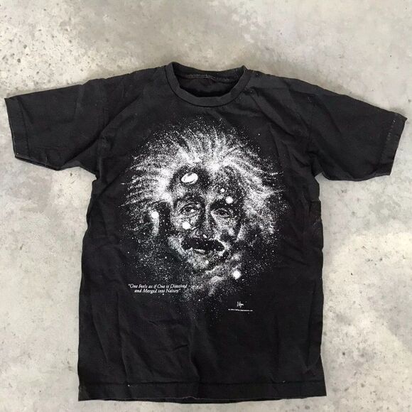 Cotton Expressions Limited Albert Einstein Short Sleeve T-Shirt Juniors 10 11 12 - Picture 1 of 8